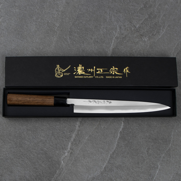 SATAKE Cutlery Mfg Aogami Pro 24 cm - nóż japoński Sashimi Yanagiba ze stali węglowej