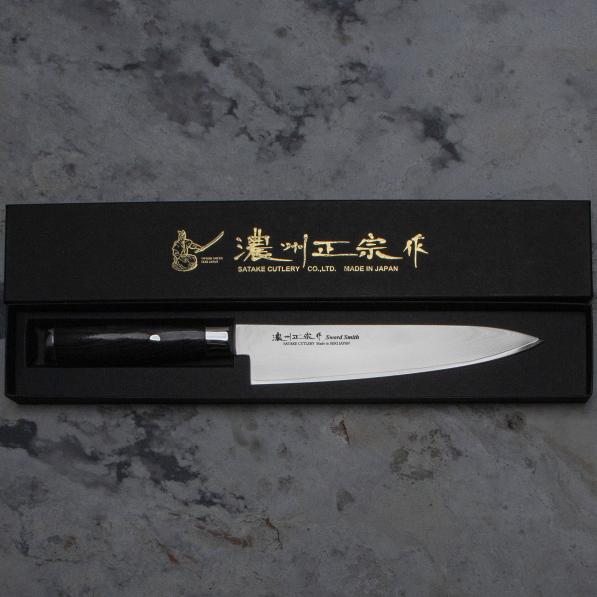 SATAKE Cutlery Mfg Damascus 20 cm - japoński nóż szefa kuchni ze stali nierdzewnej