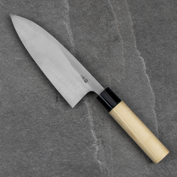 SATAKE Cutlery Mfg Shirogami 16,5 cm - nóż japoński Deba do filetowania ze stali węglowej
