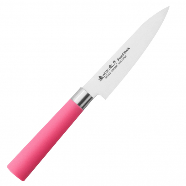 SATAKE Macaron Pink 12 cm - nóż uniwersalny ze stali nierdzewnej 