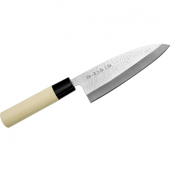 SATAKE Magoroku Saku 15,5 cm beżowy - nóż Deba ze stali molibdenowo-wanadowej