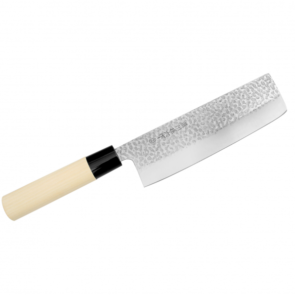 SATAKE Magoroku Saku 17 cm jasnobrązowy - nóż Nakiri ze stali nierdzewnej 