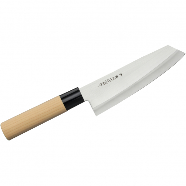 SATAKE Megumi 17 cm jasnobrązowy - nóż Santoku ze stali nierdzewnej 