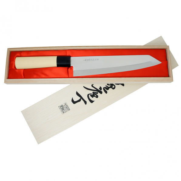 SATAKE Megumi 20 cm jasnobrązowy - nóż szefa kuchni ze stali nierdzewnej 