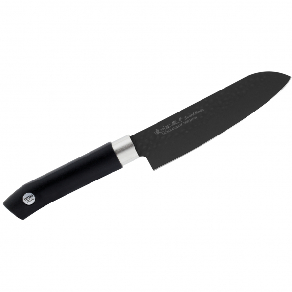 SATAKE Sword Smith Black 15 cm czarny - nóż japoński Santoku ze stali nierdzewnej