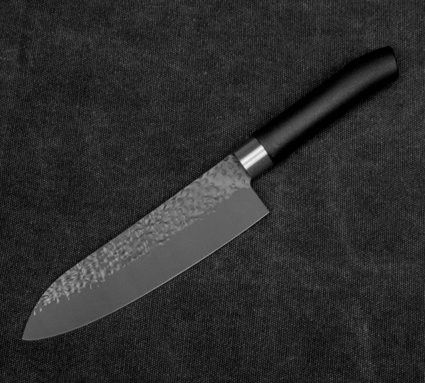 SATAKE Sword Smith Black 17 cm czarny - nóż japoński Santoku ze stali nierdzewnej