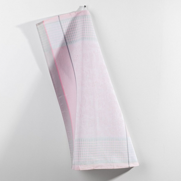 Ręcznik kuchenny bawełniany MISS LUCY PORTOBELLO RÓŻOWY 50 x 70 cm