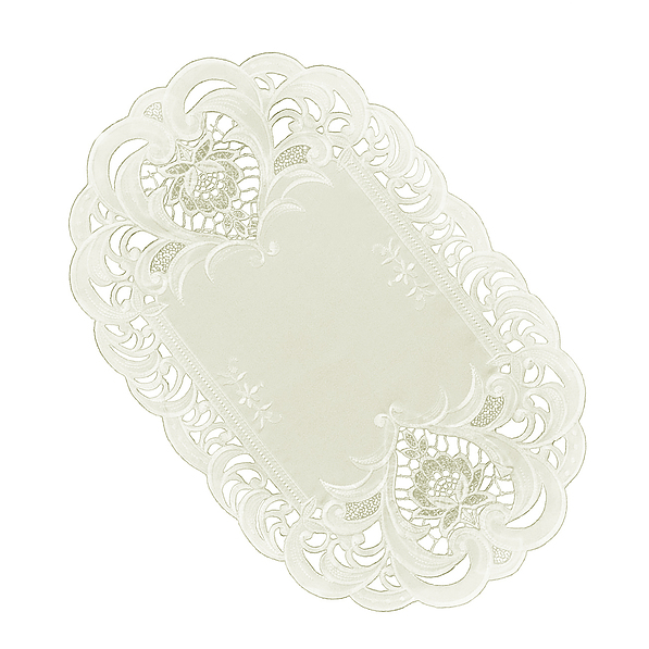 Serwetka poliestrowa dekoracyjna JEDEKA MEALY PROSTOKĄTNA ECRU 30 x 45 cm