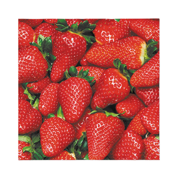 Serwetki papierowe dekoracyjne PAW RAW STRAWBERRIES 20 szt.