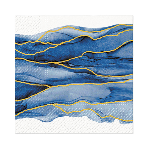 Serwetki papierowe dekoracyjne PAW WATERCOLOR WAVES 20 szt.