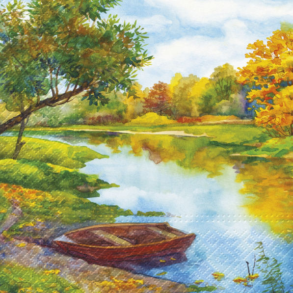Serwetki papierowe dekoracyjne PAW WATERCOLOR RIVER 20 szt.