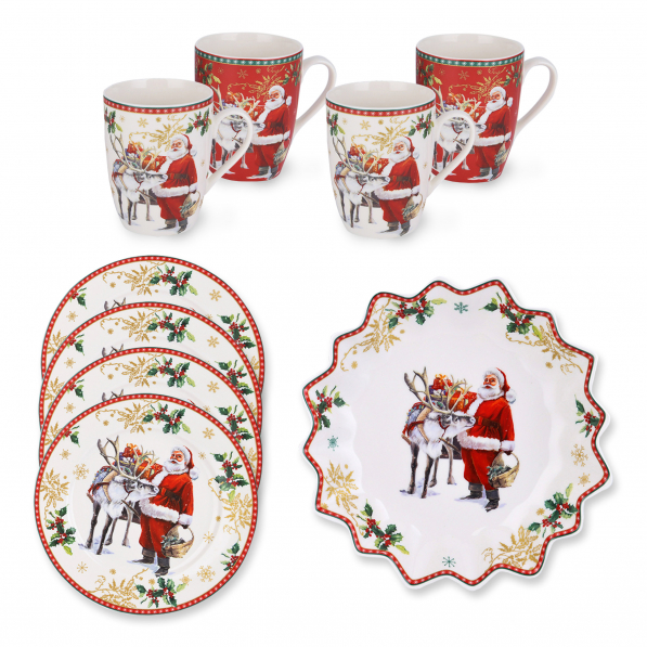 Serwis do herbaty i kawy MAGIC CHRISTMAS na 4 osoby (9 el.)