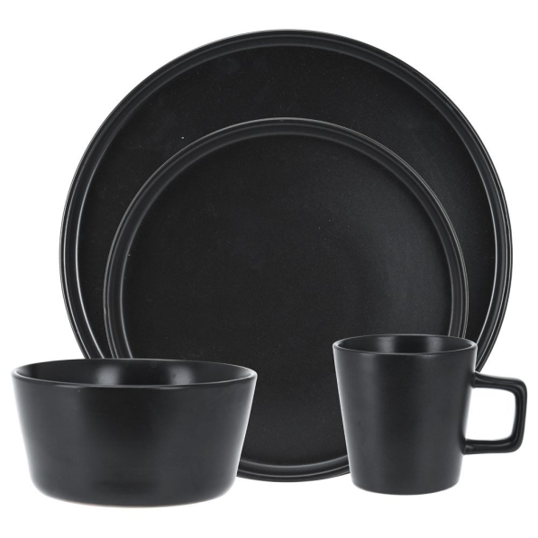 Serwis obiadowo - kawowy ceramiczny EXCELLENT HOUSEWARE na 4 osoby (16 el.)