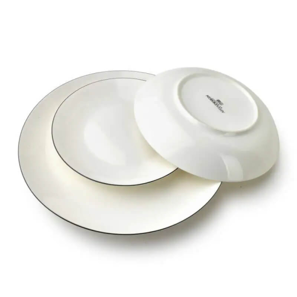 Serwis obiadowy porcelanowy AFFEK DESIGN LEA SIMPLE na 6 osób (18 el.)