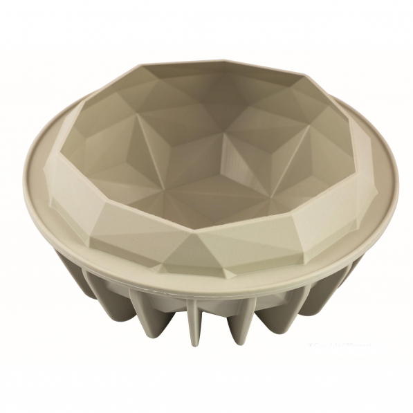 SILIKOMART 3Design Gemma 18 cm szara - forma do pieczenia ciasta silikonowa