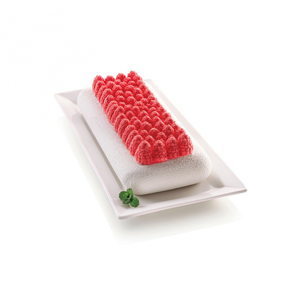 SILIKOMART 3Design Kit Frutti Rossi 28 cm szara - forma do pieczenia ciasta silikonowa