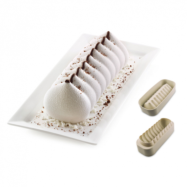 SILIKOMART 3Design Meringa 25 cm szara - forma do pieczenia ciasta silikonowa