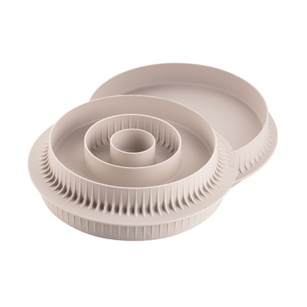 SILIKOMART 3Design Multi-Inserto Round 15,5 cm szara - forma do pieczenia ciasta silikonowa