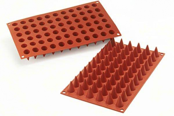 SILIKOMART Classic Coni terakota - forma do 66 czekoladek silikonowa