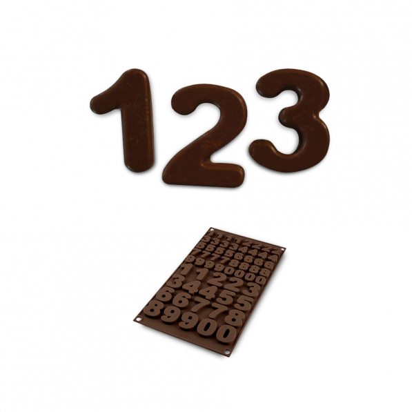 SILIKOMART Easy Choc Choco 123 - forma silikonowa do czekoladek cyfry