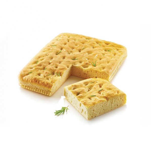 SILIKOMART Silicone Mould Focaccia Bread 34,5 x 26,5 cm szara - forma do pieczenia chlebków focaccia