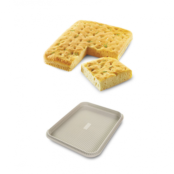 SILIKOMART Silicone Mould Focaccia Bread 34,5 x 26,5 cm - forma silikonowa do pieczenia chlebków focaccia