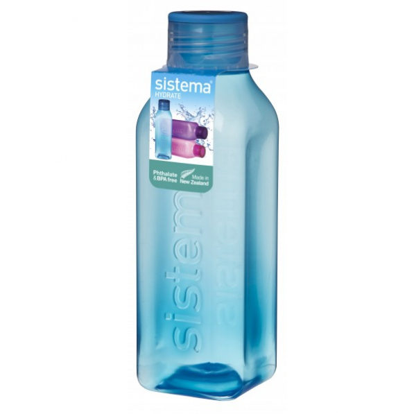 SISTEMA Hydrate Square Bottle 0,72 l niebieska - butelka na wodę i napoje plastikowa