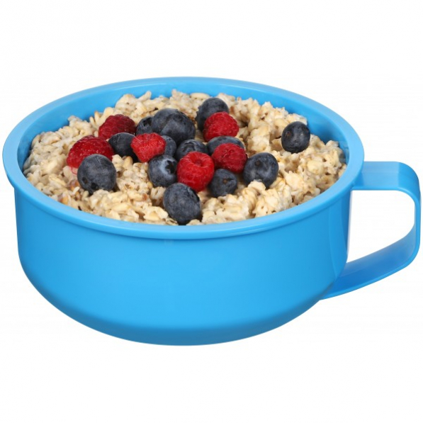 SISTEMA Microwave Breakfast Bowl 0,85 l niebieski - lunch box / śniadaniówka plastikowa