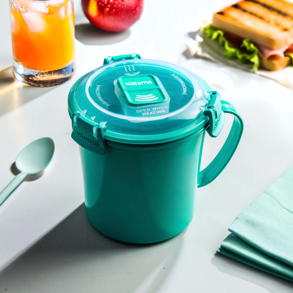 SISTEMA Microwave Medium Soup Mug Colour 0,65 l - lunch box / pojemnik na zupę do mikrofali