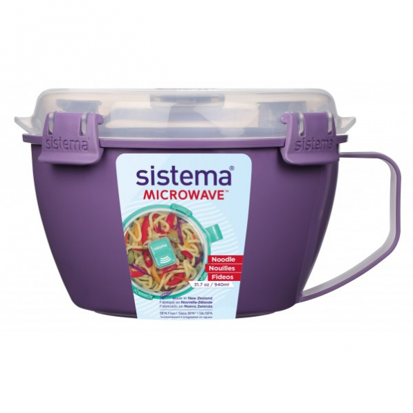 SISTEMA Microwave Noodle 0,94 l fioletowy - lunch box / pojemnik do mikrofali