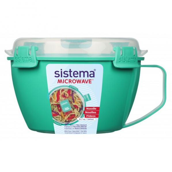 SISTEMA Microwave Noodle 0,94 l miętowy - lunch box / pojemnik do mikrofali