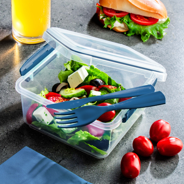 SISTEMA To Go Lunch Plus 1,2 l - lunch box / śniadaniówka plastikowa ze sztućcami