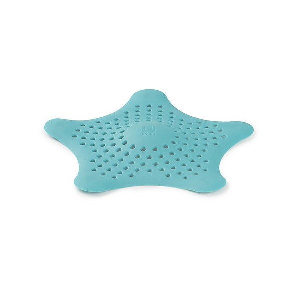 UMBRA Starfish 17 cm turkusowe - sitko do zlewu i umywalki plastikowe