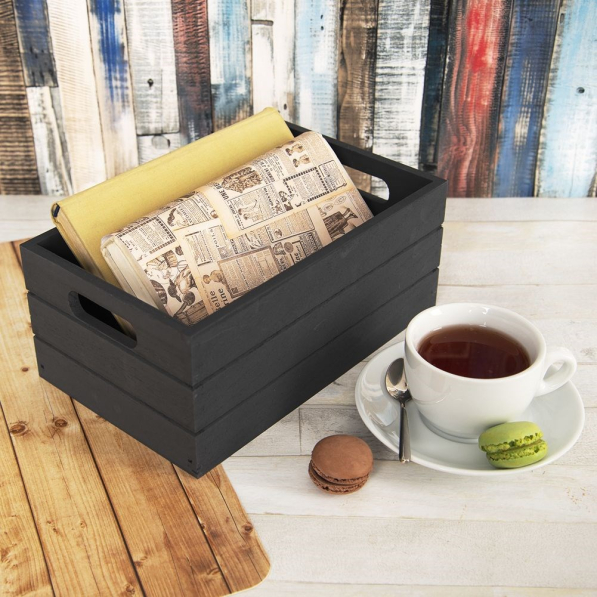 Skrzynia drewniana / organizer do przechowywania 26 x 16 cm