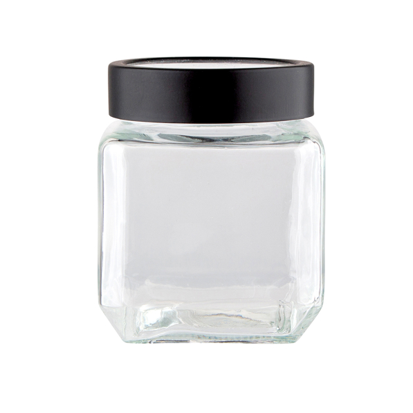 Słoik / pojemnik szklany kwadratowy 0,5 l