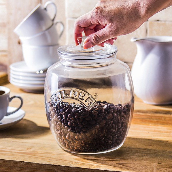 KILNER 2 l - słoik / pojemnik na kawę hermetyczny