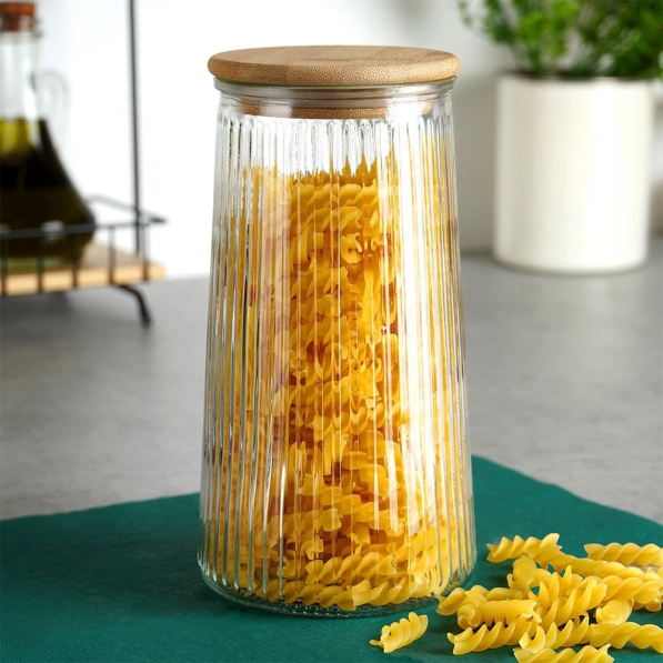 Słoik na makaron szklany EXCELLENT HOUSEWARE 1,3 l