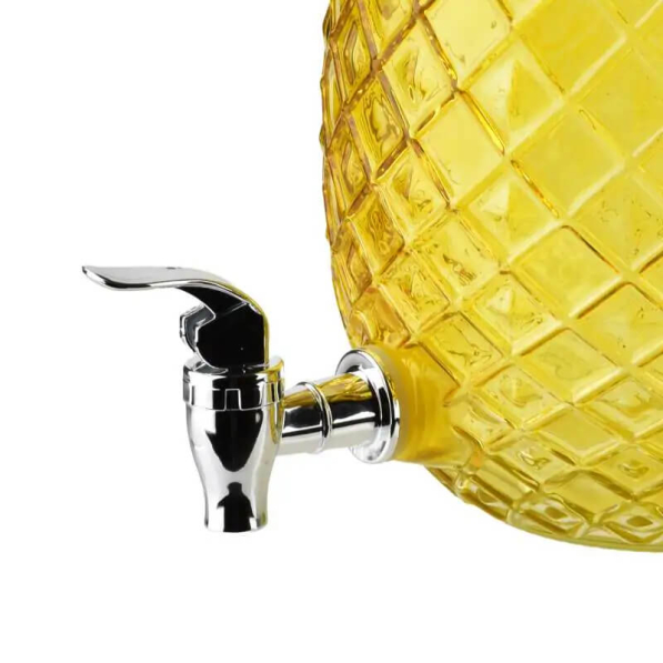 Słoik na napoje z kranikiem szklany MODERN KITCHEN ANANAS 4 l