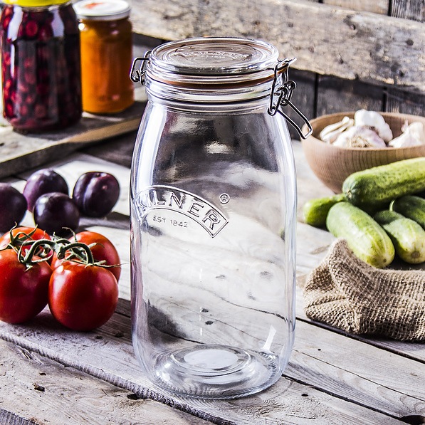 KILNER Maxi 3 l - duży słoik na przetwory szklany typu wek