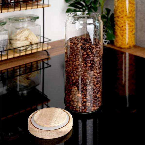 Pojemnik na żywność szklany z pokrywką EXCELLENT HOUSEWARE 1,3 l