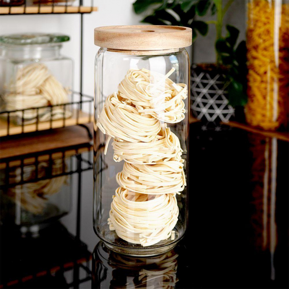 Słoik / Pojemnik na produkty sypkie szklany z pokrywką EXCELLENT HOUSEWARE 1 l