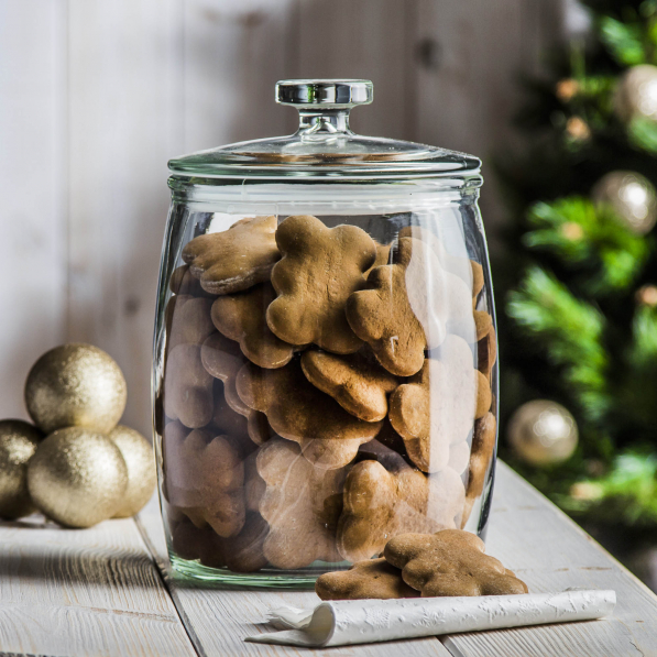 Słoik świąteczny na pierniki szklany GINGERBREAD JAR 3,8 l