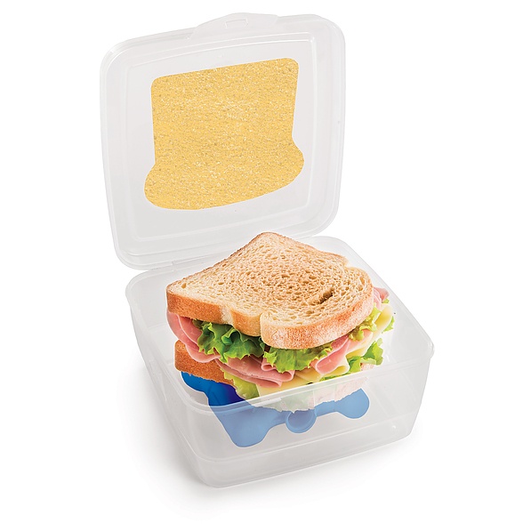 Śniadaniówka / Pojemnik na kanapki plastikowy z wkładem chłodzącym SNIPS TAKE AWAY BIAŁA