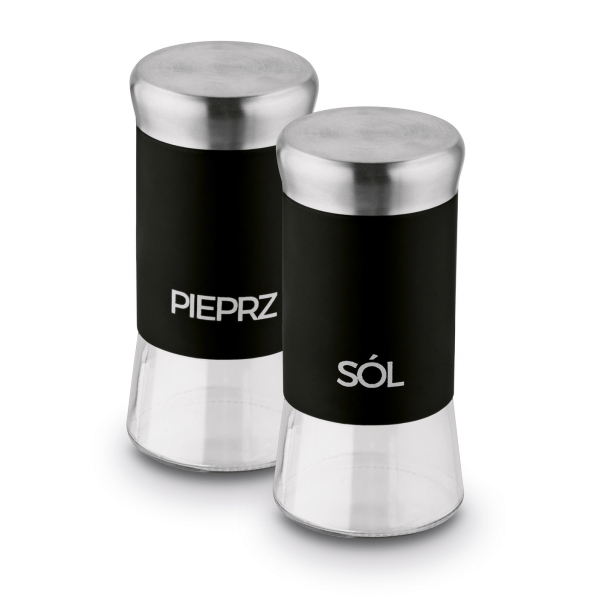 Solniczka i pieprzniczka czarne TADAR 150 ml