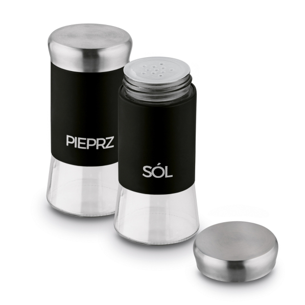 Solniczka i pieprzniczka czarne TADAR 150 ml