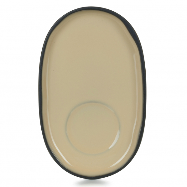 REVOL Caractere Gałka Muszkatołowa 13 x 8 cm - talerzyk / spodek porcelanowy