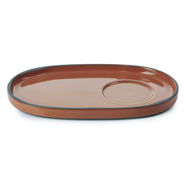 REVOL Caractere Cynamon 18 x 11 cm - talerzyk / spodek porcelanowy