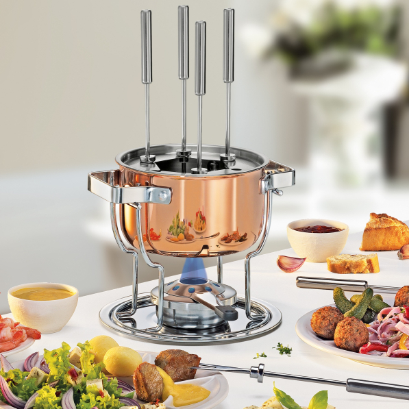 SPRING Davos Culinox 9 el. - zestaw do fondue na 6 osób 