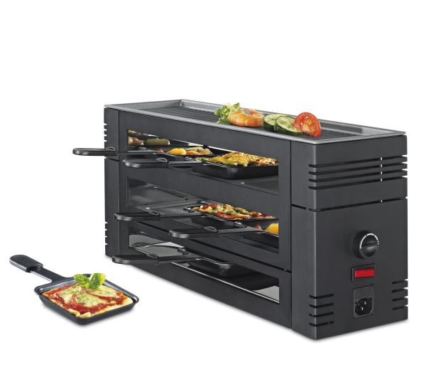 SPRING Raclette 1100 W - piecyk do pizzy z akcesoriami