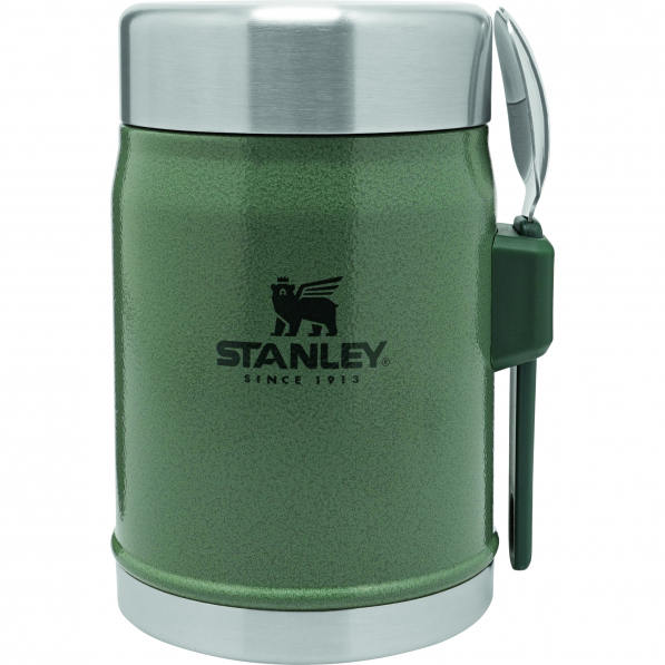 STANLEY Classic 0,4 l ciemnozielony - termos obiadowy ze stali nierdzewnej z łyżką